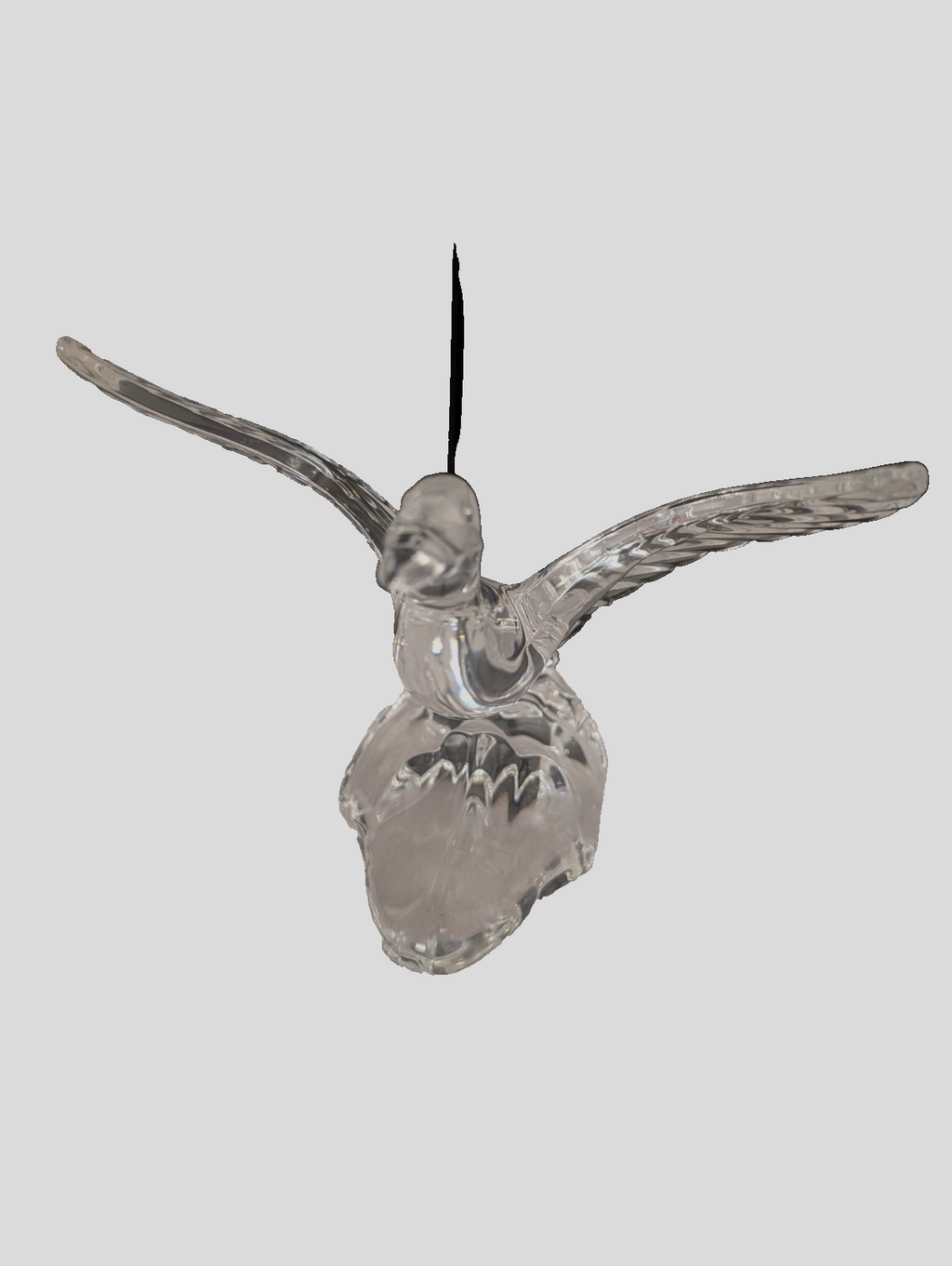 VAL ST LAMBERT DE SORRS KRISTALLGLASS DEKORATIONS FIGUR ALS BRIEFBECHWERER