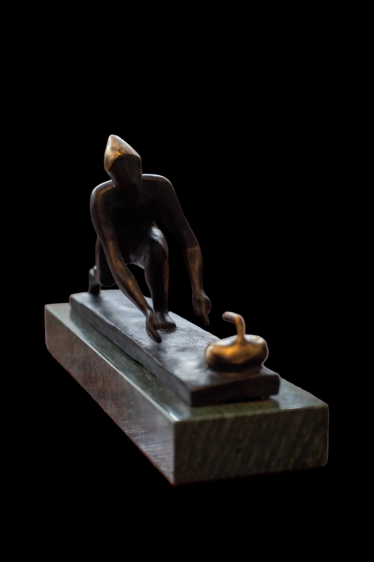 Curling-Spieler Detail