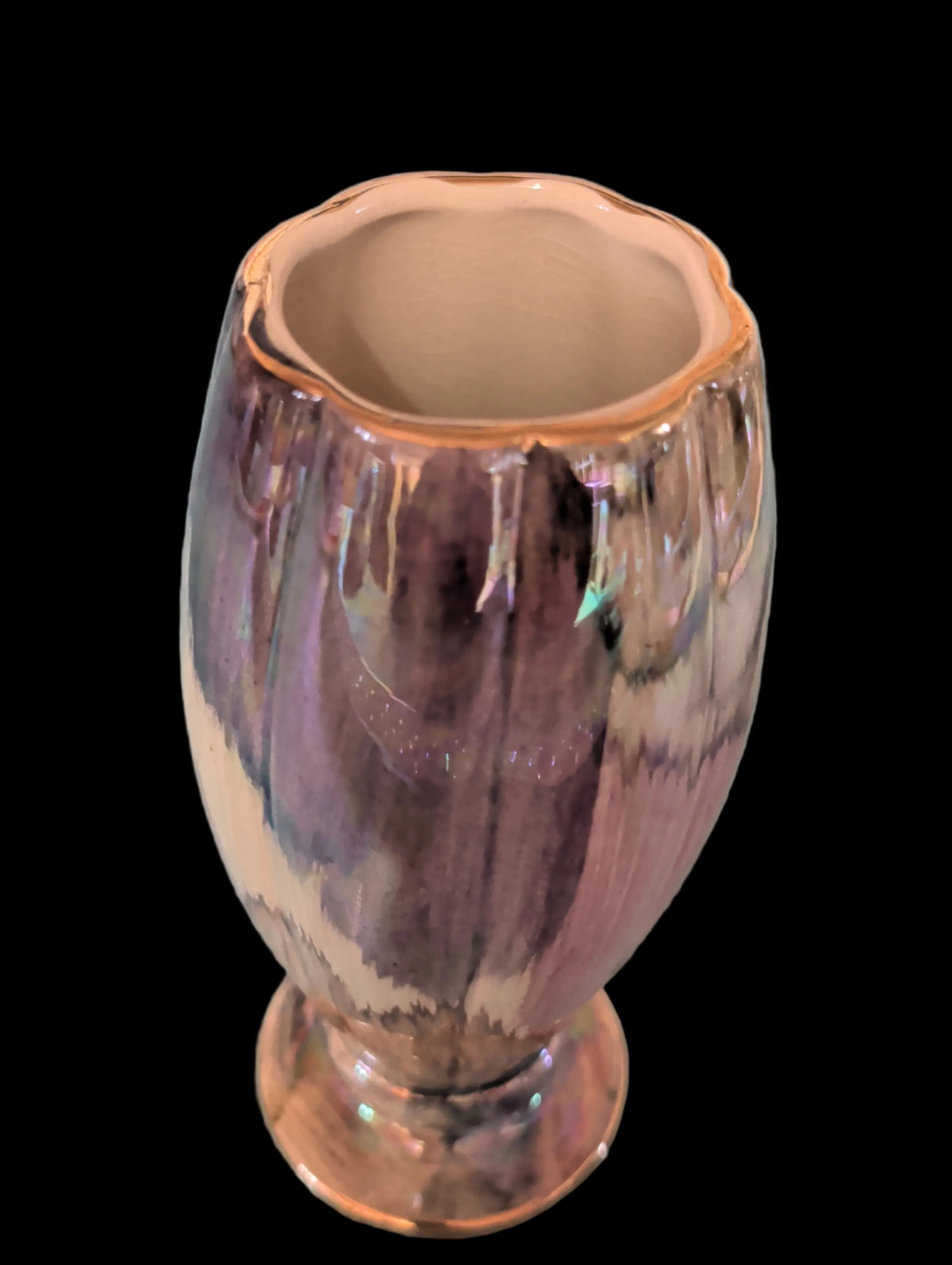 Französische Keramikvase – Antik 1970er, 19 cm