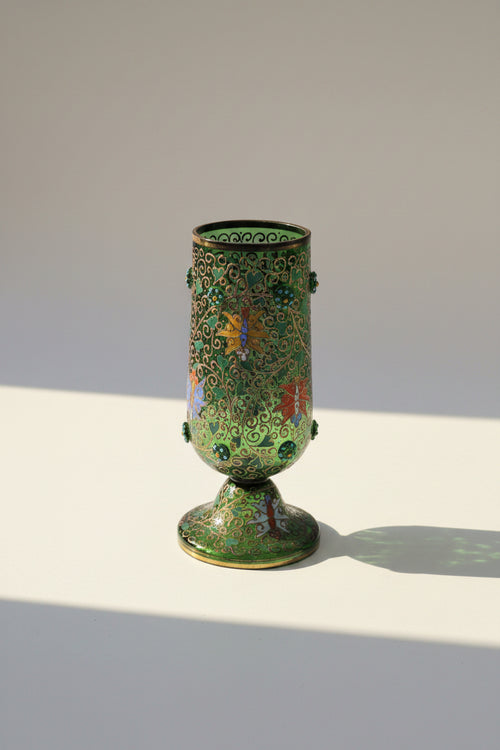 Antike Blumenvase – Mehrfarbig, Höhe 26 cm