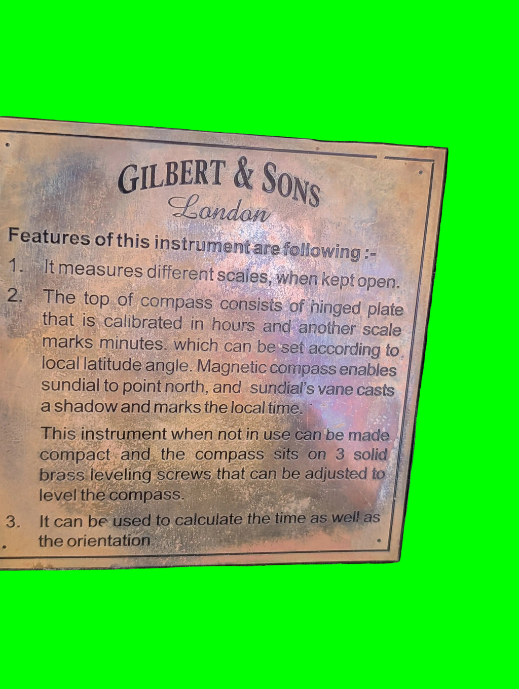 Kompass Gilbert & Sons – Maritimes Navigationsgerät, Sammlerobjekt