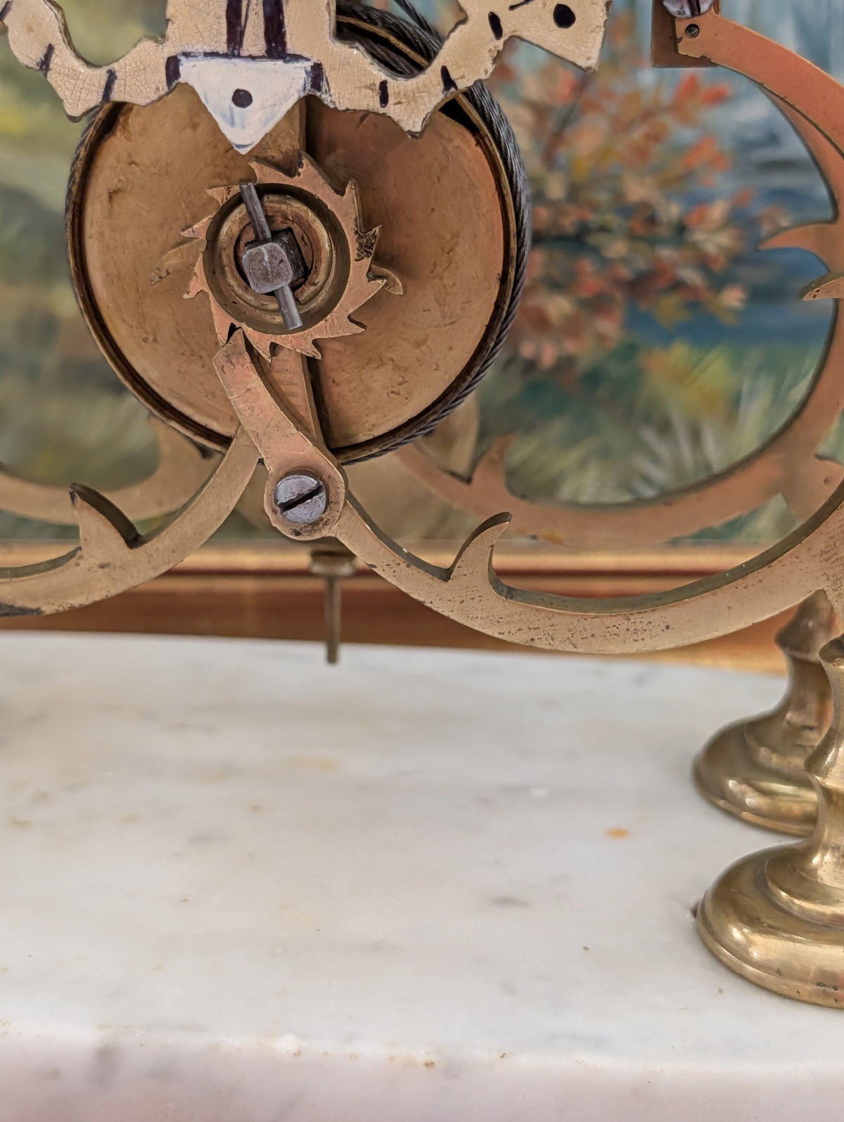 Antike Skelett-Uhr um 1880 mit Funktion