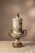 Amphore aus Porzellan und Bronze – Höhe 45 cm