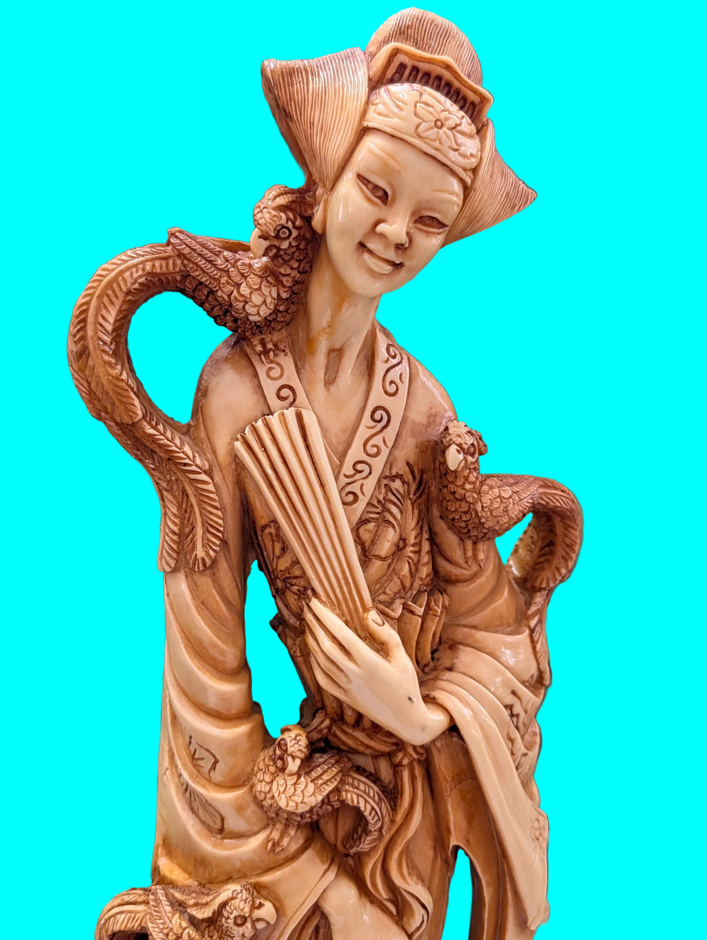 Asiatische Kunstfigur 48 cm – Dekorative Orientfigur