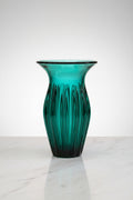 Böhmische Blumenvase 17 cm – Vintage Bohemia Glas