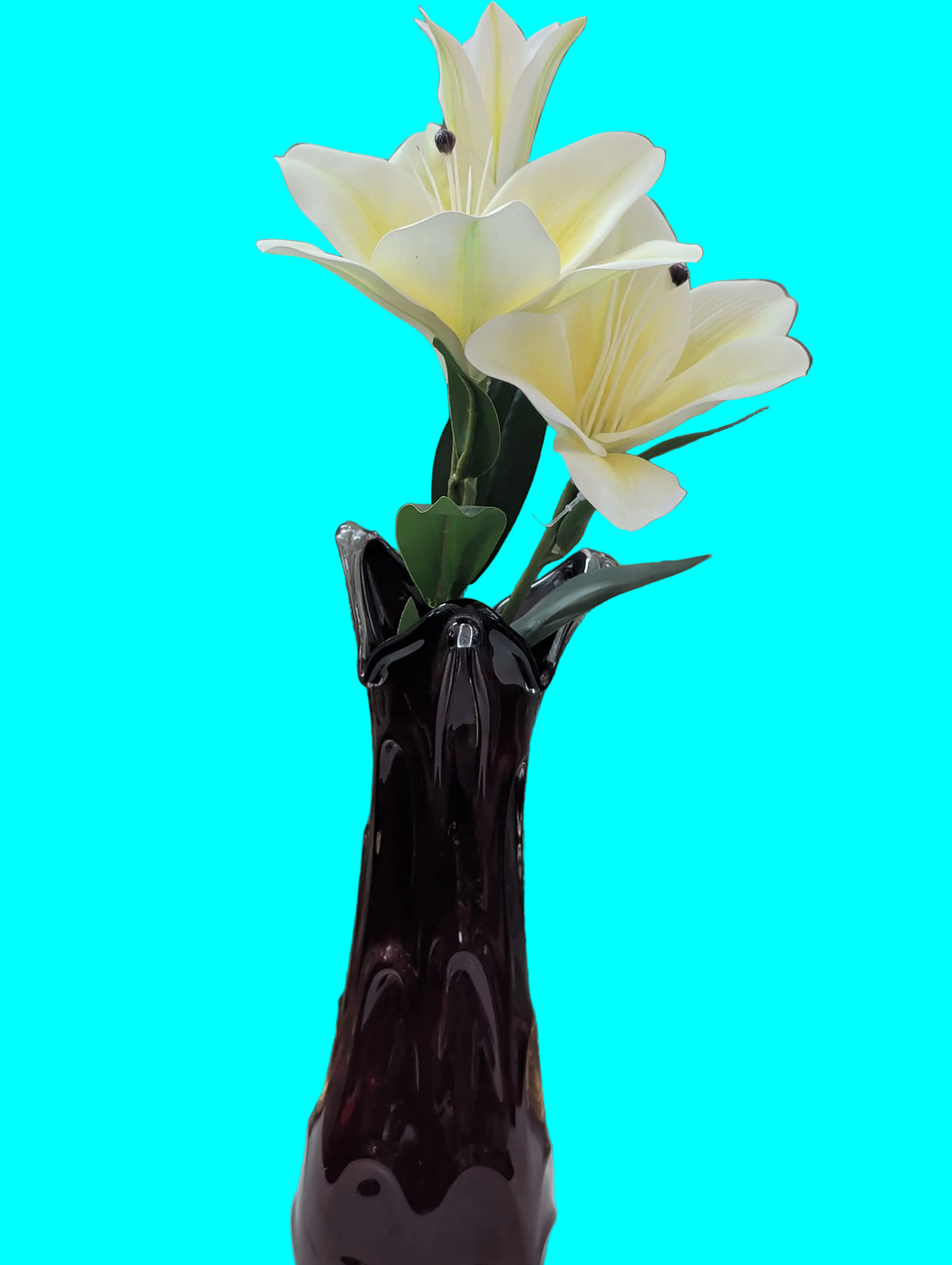 Antike Blumenvase – Höhe 34 cm, Dekoratives Unikat