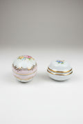 2 Antike Porzellan Dosen Limoges Frankreich – Vintage Sammlerstück Set
