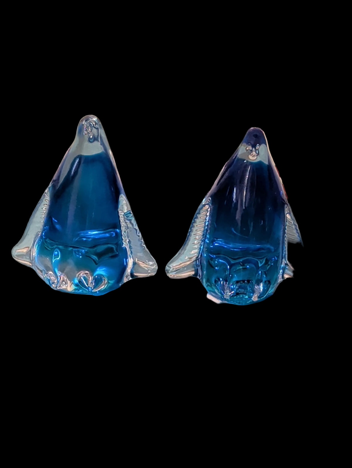 Farbige Glas-Pinguine – 2er Set Glasfiguren, Liebhaberstück
