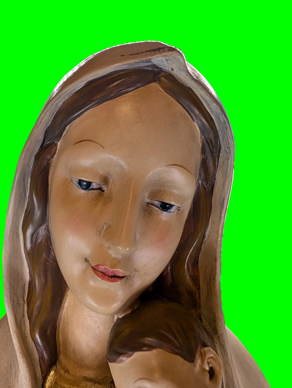 Madonna Figur – Kunstharz, Religiöse Dekoration, Sammlerobjekt