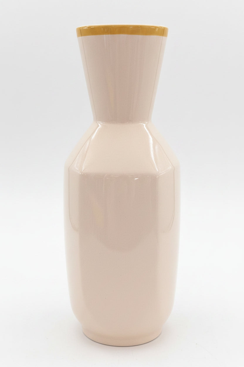 Porzellan Gesichtsvase 31 cm – Skulptur mit Gesichtsrelief