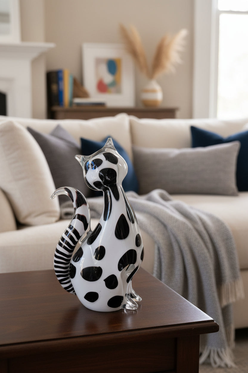 Katze aus Glas – Dekorative Glasfigur