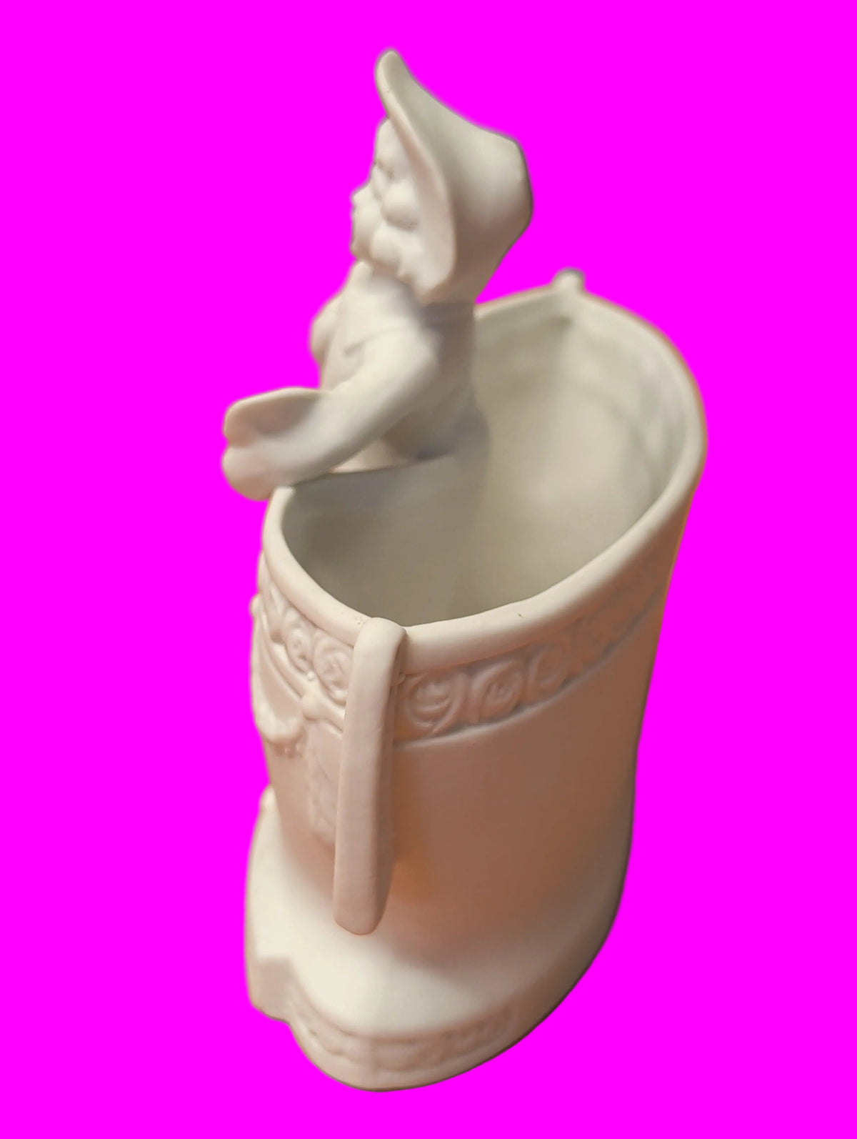 Antike Bisquit Porzellan Vase – Miniatur – Deutschland – Höhe 14 cm