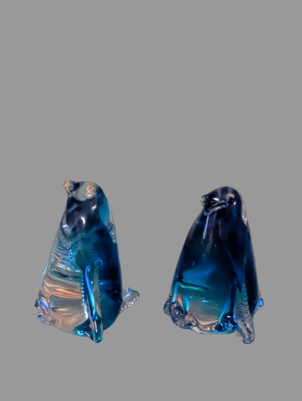 Farbige Glas-Pinguine – 2er Set Glasfiguren, Liebhaberstück