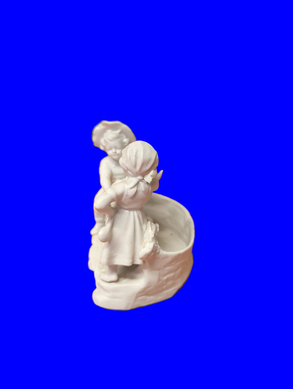 Antike Bisquit Porzellan Figurengruppe – 3 Spielende Kinder – 11 cm – 19./20. Jh.