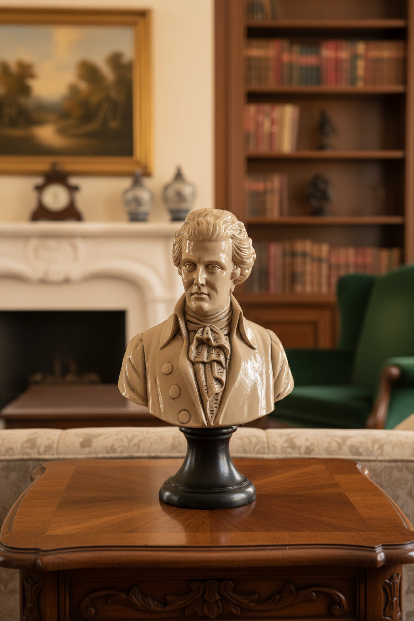Buste de Wolfgang Amadeus Mozart – Excellent état, pièce de collection