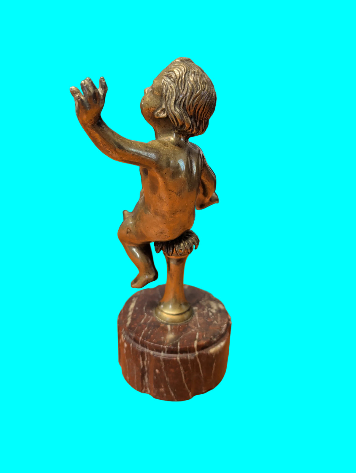 Antike Bronze Putto Skulptur – Tanzend – 24 cm – Vintage Sammlerstück