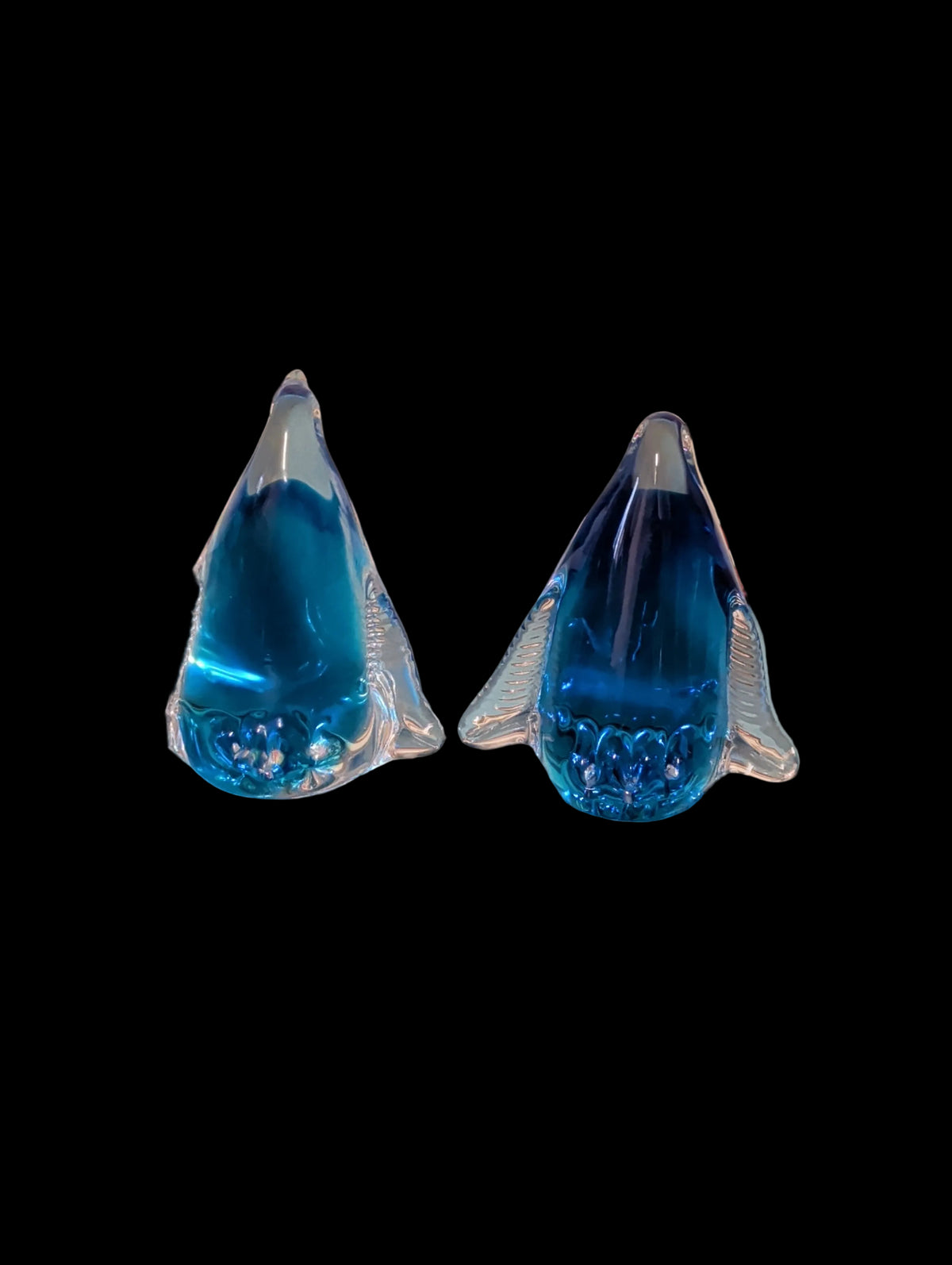 Farbige Glas-Pinguine – 2er Set Glasfiguren, Liebhaberstück