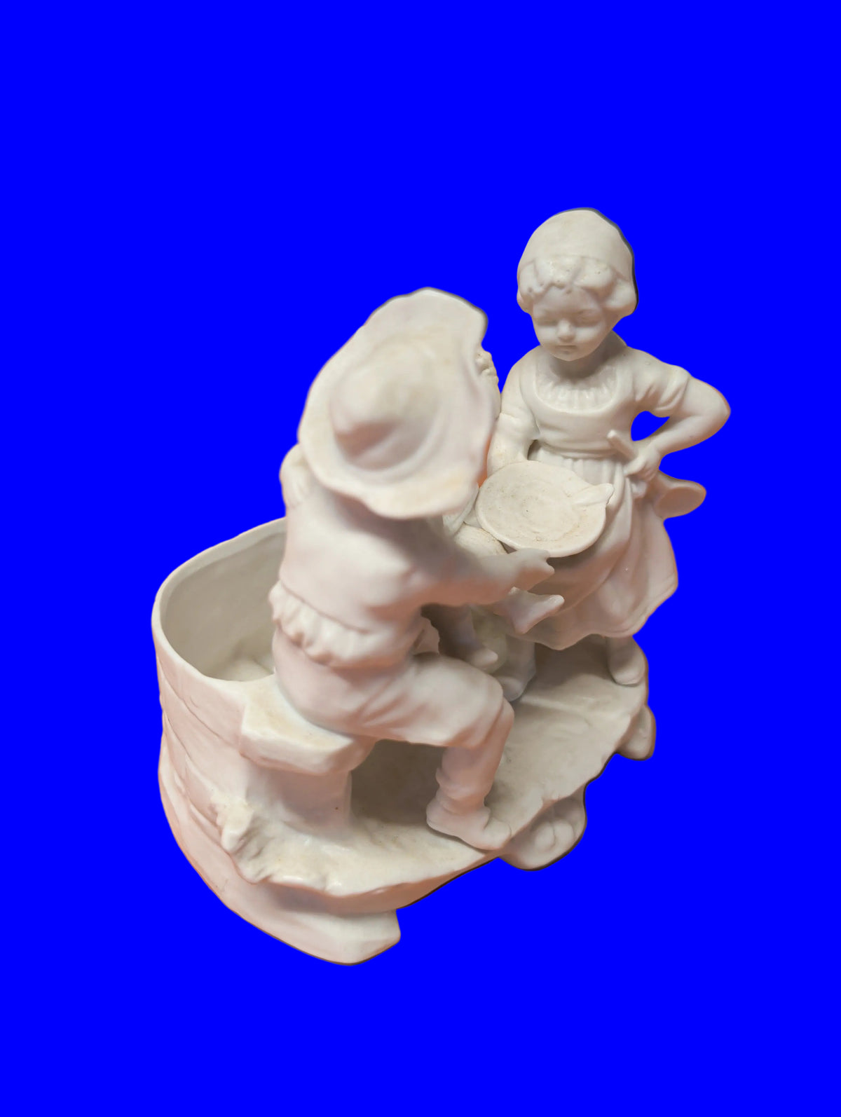 Antike Bisquit Porzellan Figurengruppe – 3 Spielende Kinder – 11 cm – 19./20. Jh.