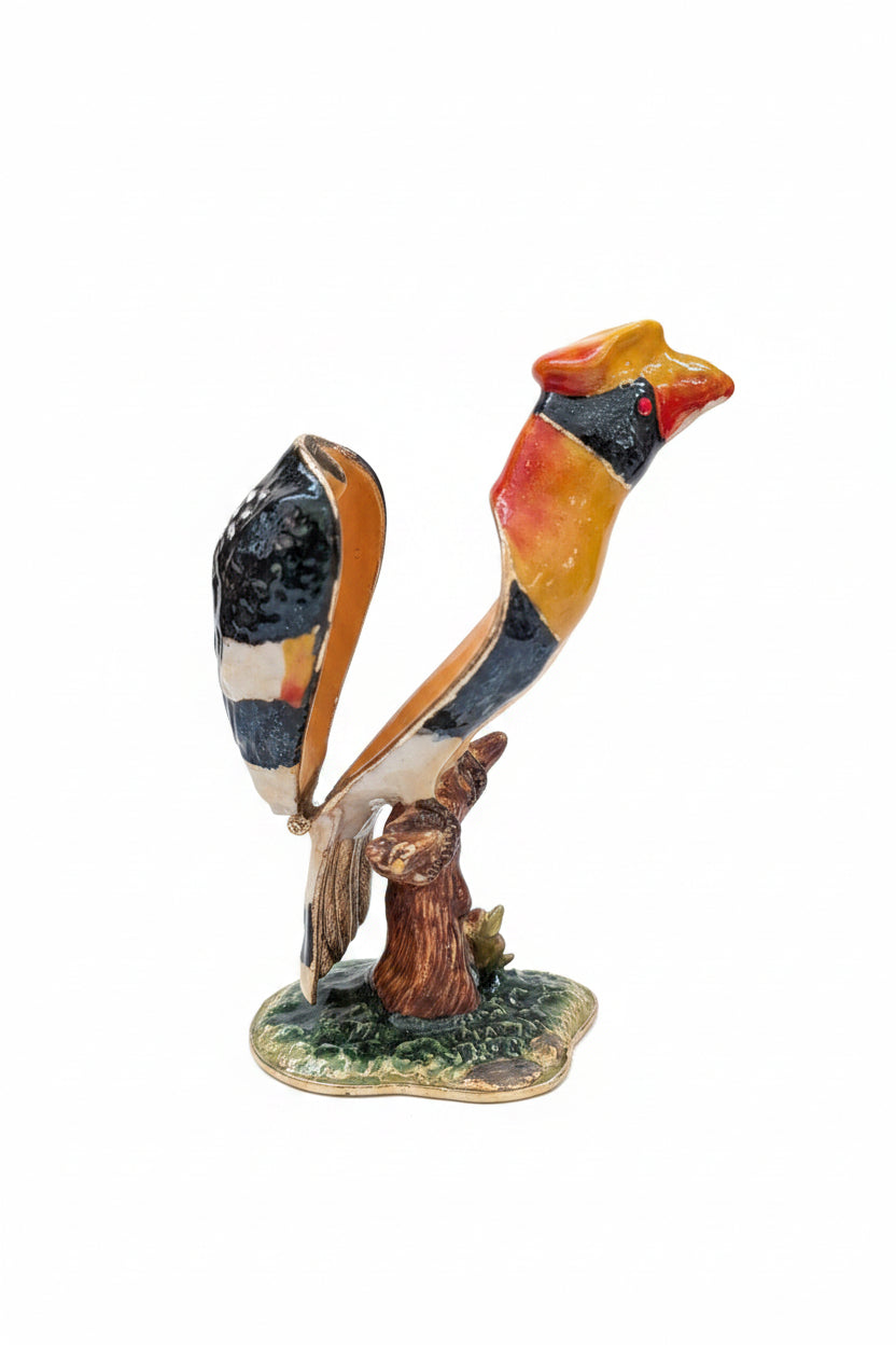 Piluliers en étain émaillé Oiseau et Aigle – Lot de 2, Pièces de collection
