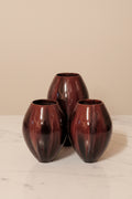 Antikes Blumenvasen-Set Frankreich 1960er – 3-teilig, Mehrfarbig, 23 cm