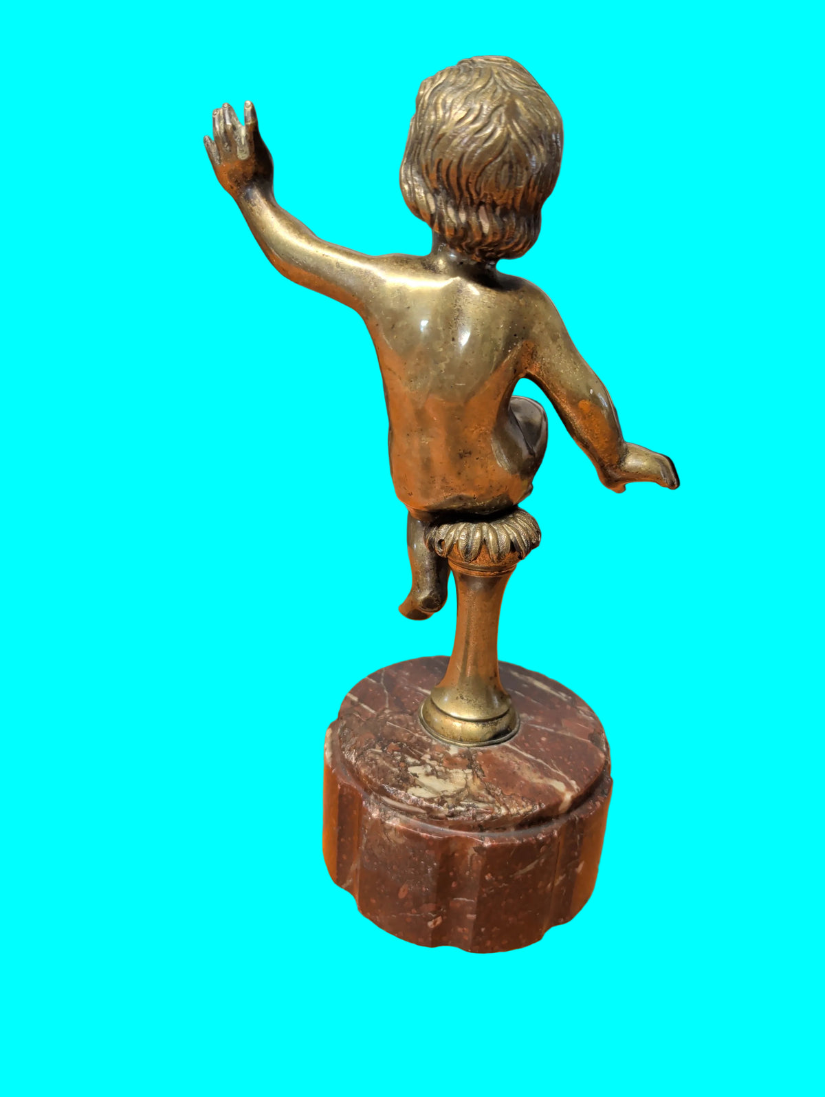 Antike Bronze Putto Skulptur – Tanzend – 24 cm – Vintage Sammlerstück