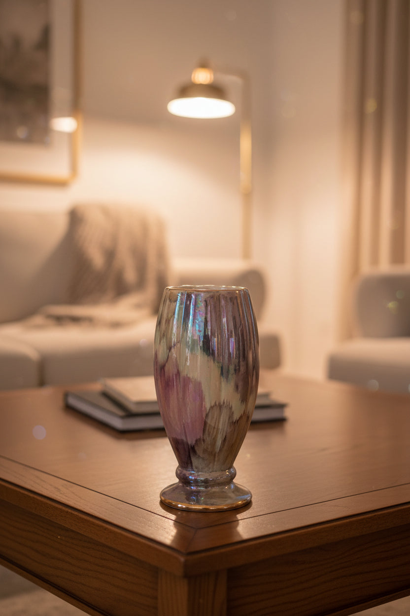 Französische Keramikvase – Antik 1970er, 19 cm