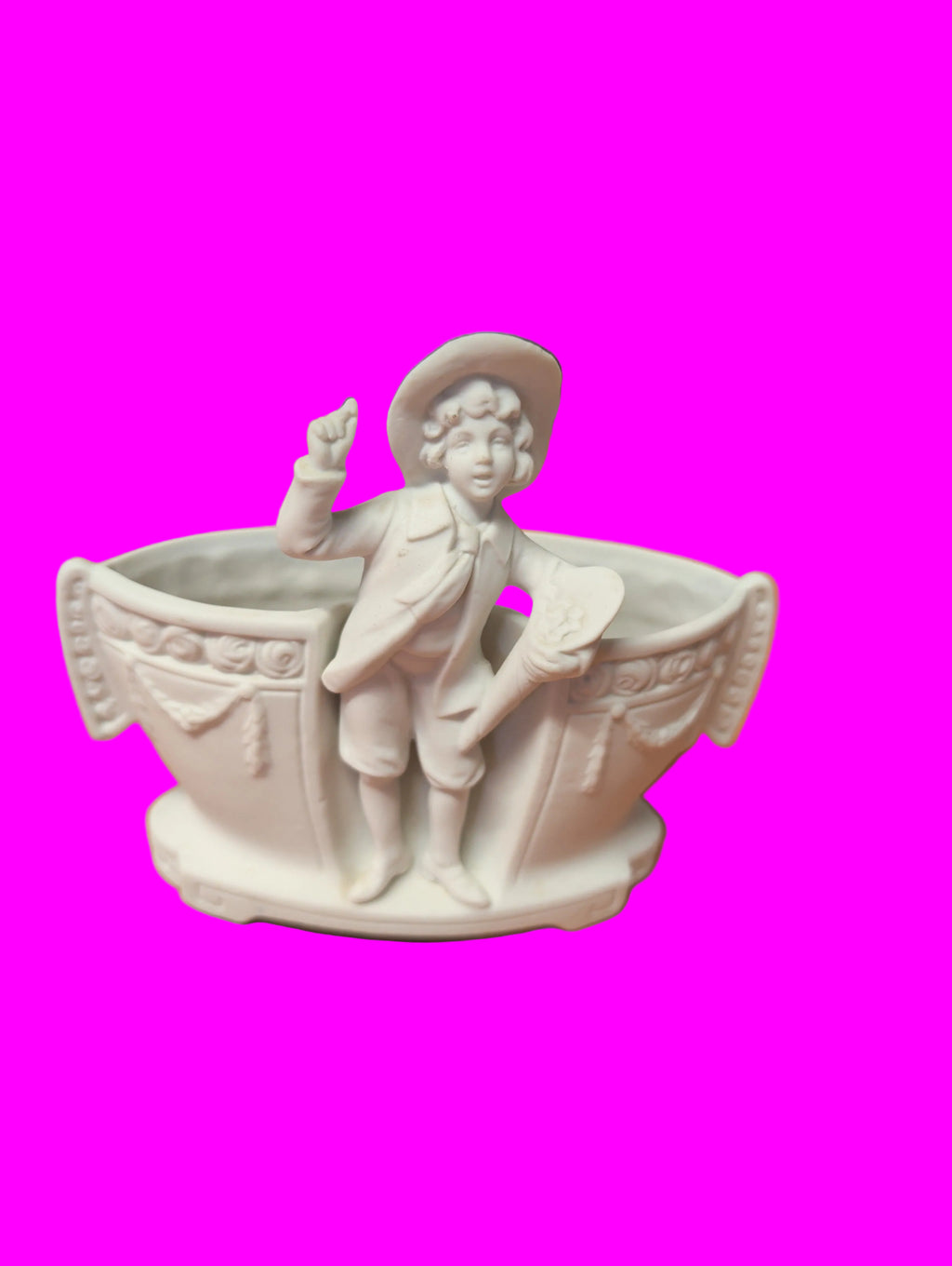 Antike Bisquit Porzellan Vase – Miniatur – Deutschland – Höhe 14 cm