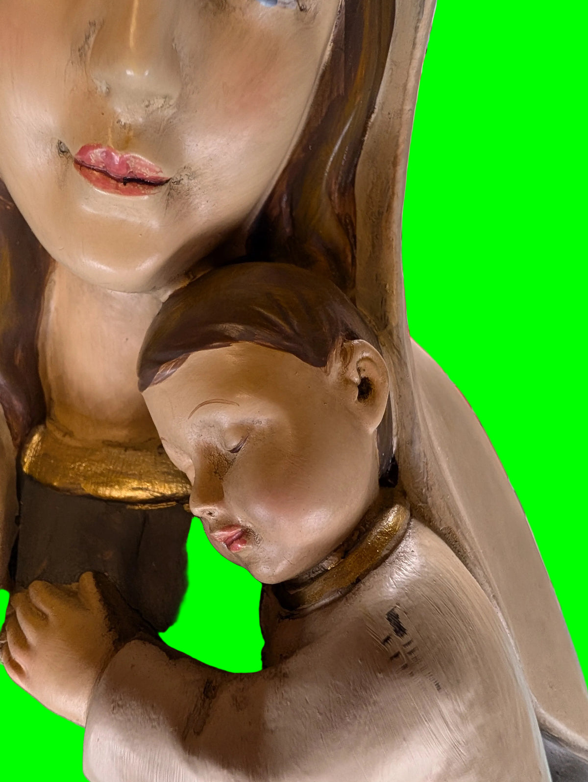Madonna Figur – Kunstharz, Religiöse Dekoration, Sammlerobjekt