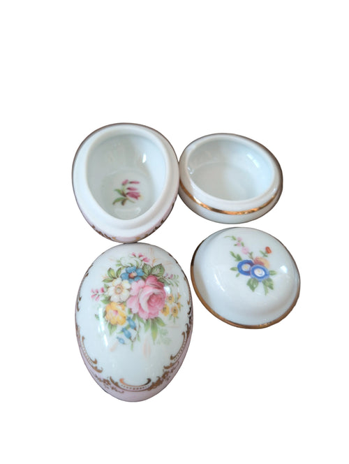 2 Antike Porzellan Dosen Limoges Frankreich – Vintage Sammlerstück Set