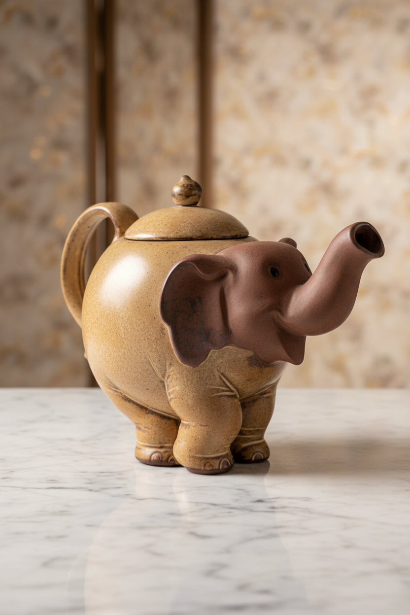 Elefant Teekanne Porzellan – Dekorative Sammlerteekanne