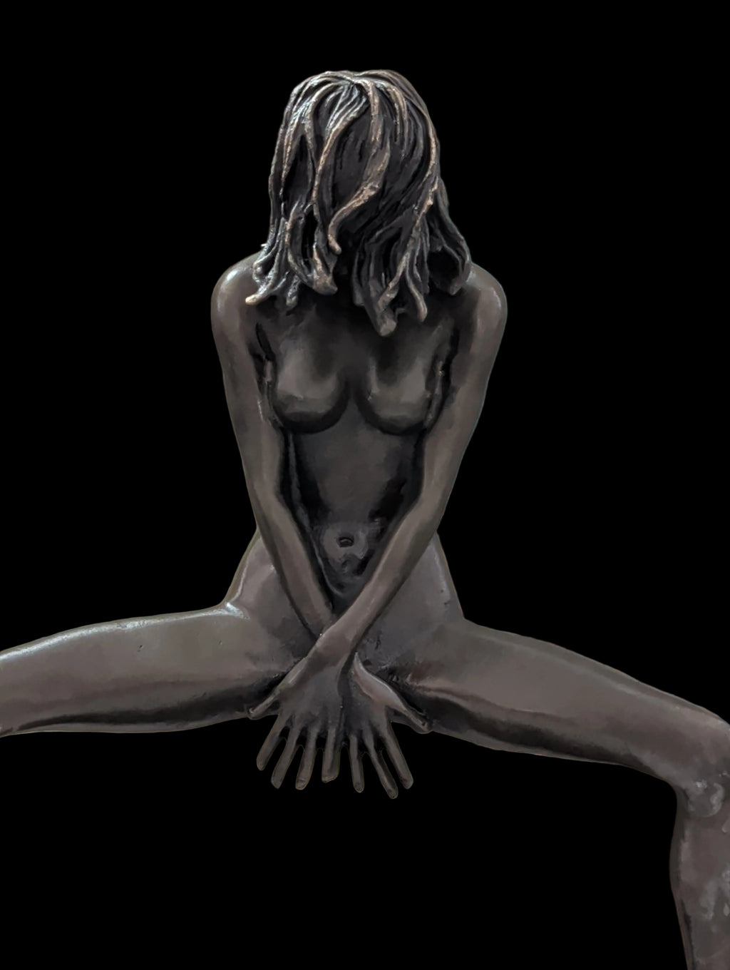 Bronze Figur – Akt Dame Skulptur, Sammlerobjekt 22 cm