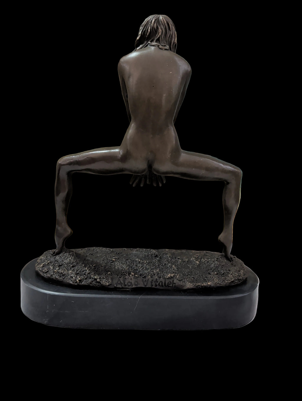 Bronze Figur – Akt Dame Skulptur, Sammlerobjekt 22 cm