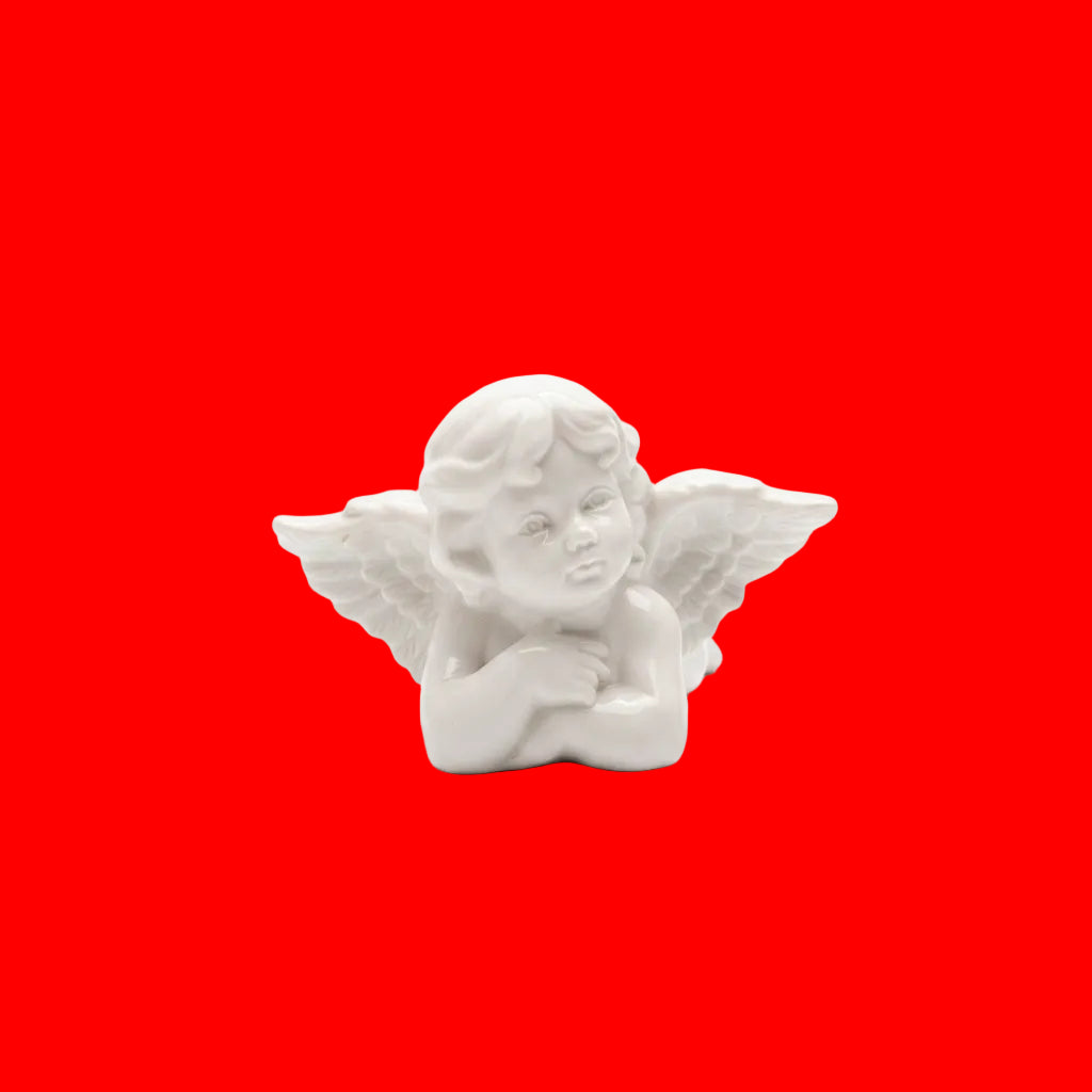 Porzellan Engel Figur – Vintage, Nicht Gemarkt, Sammlerstück