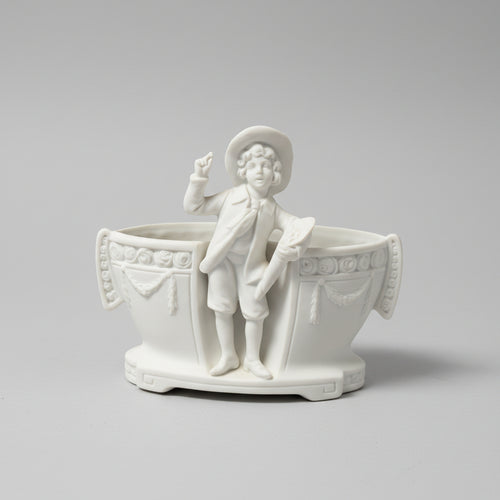 Antike Bisquit Porzellan Vase – Miniatur – Deutschland – Höhe 14 cm