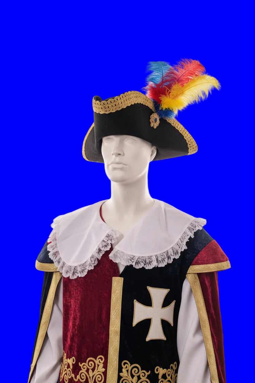 Antike Schaufensterpuppe – Musketier Kostüm, 185 cm, Sammlerstück