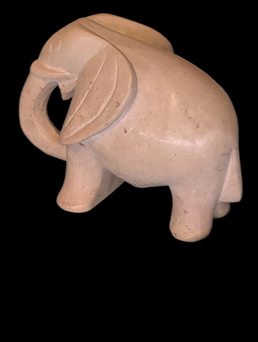 Marmor-Elefant – Sehr Schöne Figur, Sammlerstück
