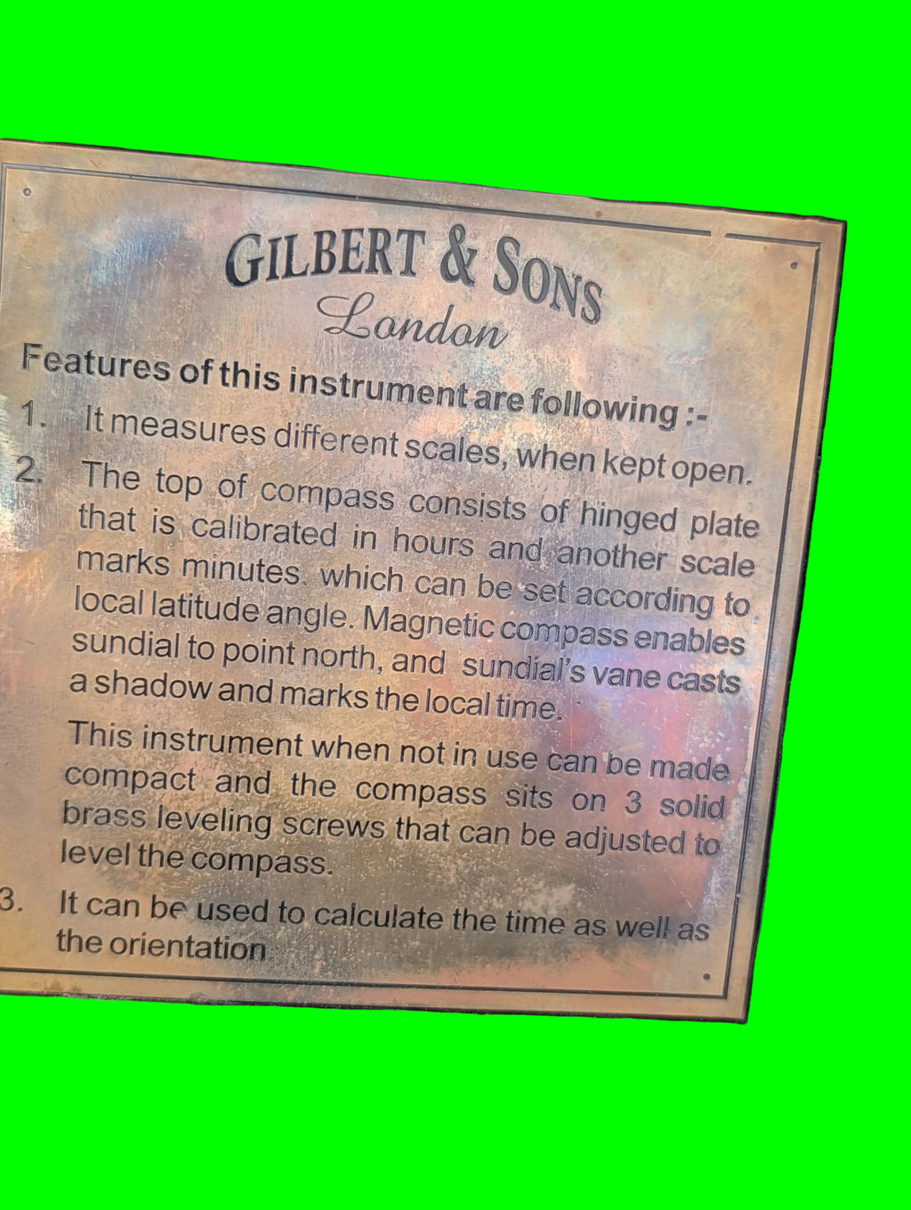 Kompass Gilbert & Sons – Maritimes Navigationsgerät, Sammlerobjekt